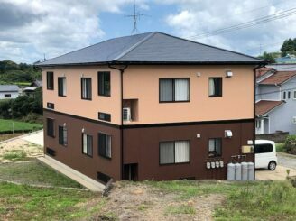 長崎県東彼杵町　アパート　マンション　外壁塗装塗り替え工事　リフォーム工事　株式会社キス